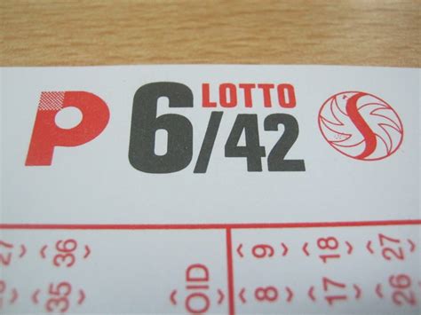6/42 lotto card sample